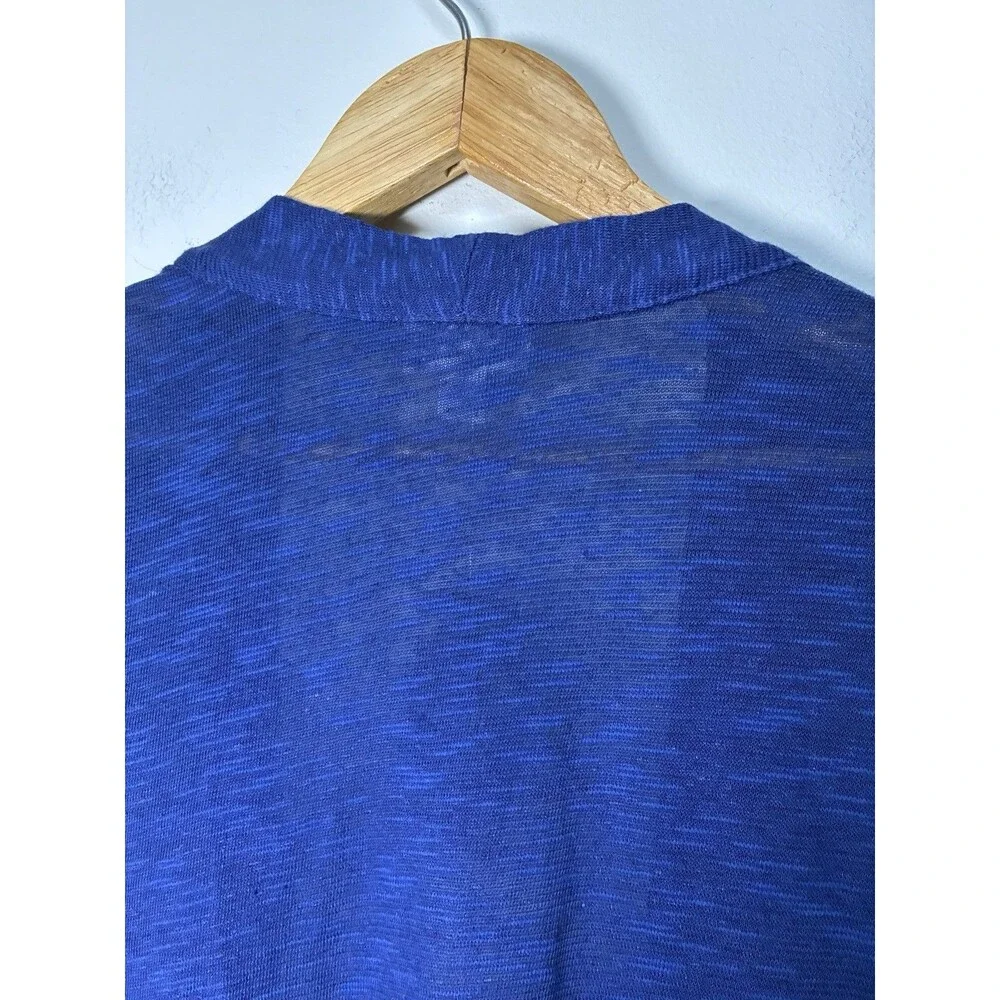 J Jill Linen Cardigan Sweater Women’s Large Petite NWT Dark Azure Light Sweater